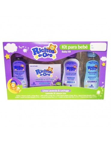 SHAMPOO RICITOS ORO LAVANDA 4PZAS   B/37            X/12