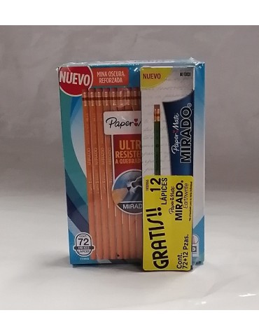 LAPIZ MIRADO  2.5 C/72 + LAPIZ C/12PZ      X/20