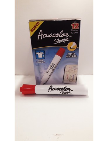 MARCADOR AQUA COLOR ROJO C/12PZ 2184212   X/12
