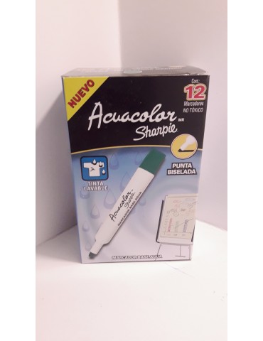 MARCADOR AQUA COLOR VERDE CLARO C/12   X/12
