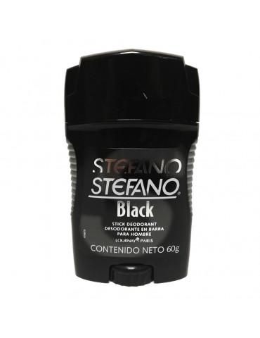 DESOD.STEFANO STICK BLACK 60GRS       X/12