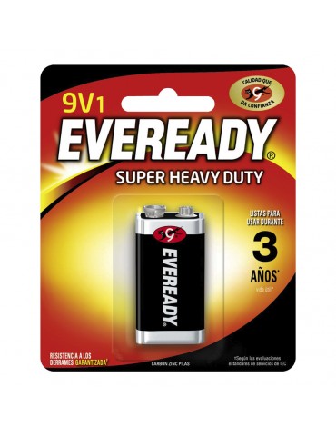 PILA EVEREADY 9V HEAVY DUTY C/1PZ     X/24