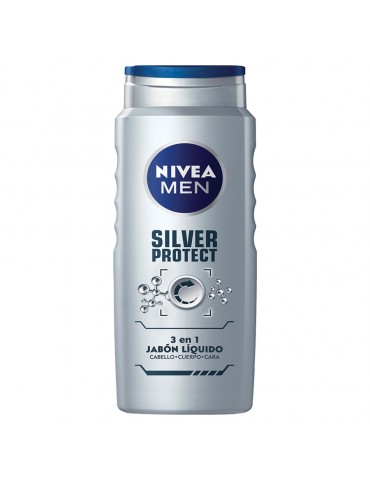 JABON LIQUIDO NIVEA MEN SILVER PROTECT 500ML     X/6