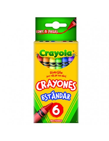 CRAYON CRAYOLA DELGADO C/6PZ     X/144