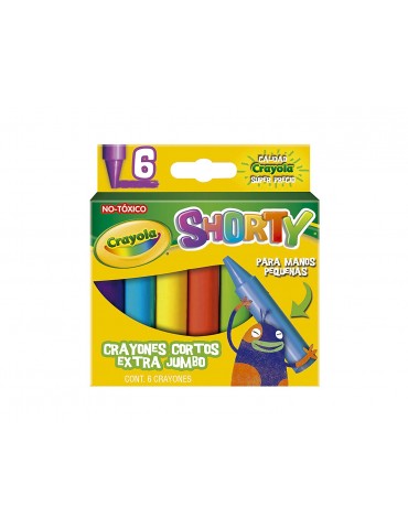 CRAYON CRAYOLA SHORTY C/6PZ     X/36