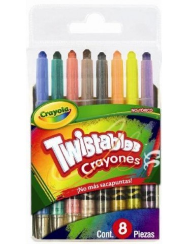 CRAYON CRAYOLA MINI TWISTABLE C/8     X/24