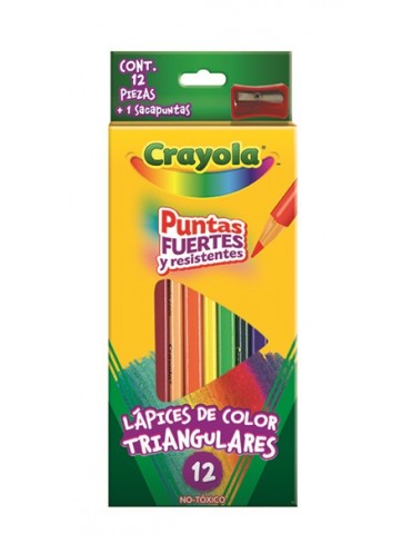 COLORES CRAYOLA 12 LARGOS TRIANGULAR       X/48