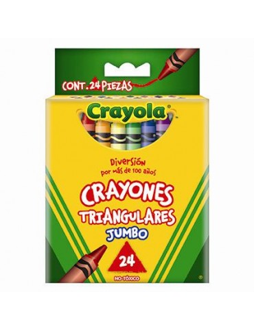 CRAYON CRAYOLA JUMBO TRIANGULAR C/24     X/24