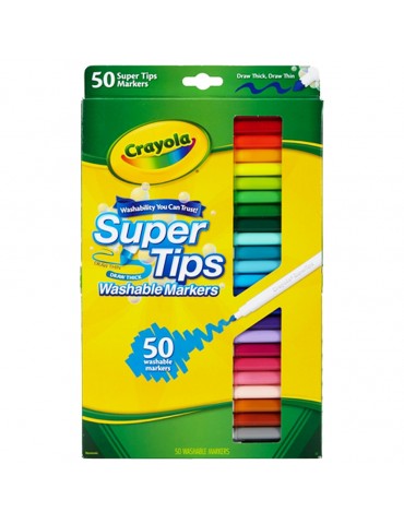 PLUMONES CRAYOLA SUPERTIPS C/50PZ       X/24