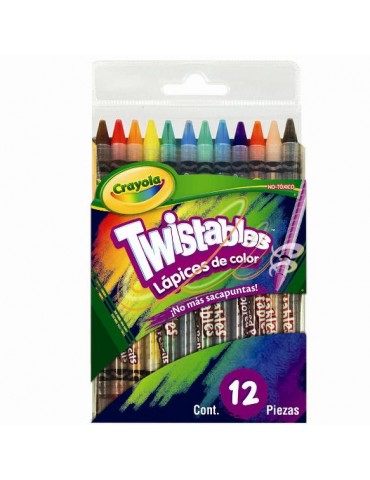 COLORES CRAYOLA 12LARGOS TWISTABLES     X/24