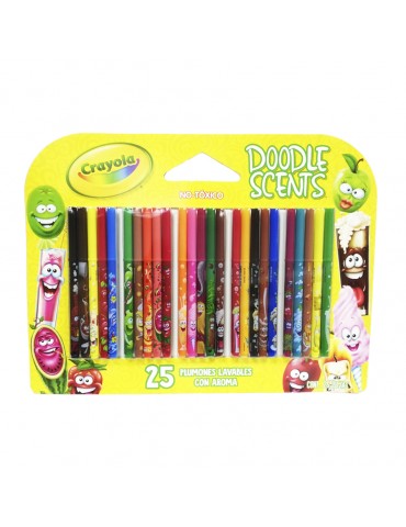 PLUMONES CRAYOLA DOODLE SCENTS C/25PZ     X/12
