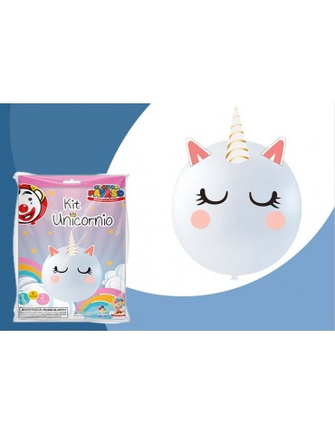 KIT UNICORNIO BLANCO NIEVE 24 BLC/1PZ     X/10 ***