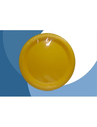 PLATO PLASTICO AMSCAN AMARILLO 7" C/20PZ 7103