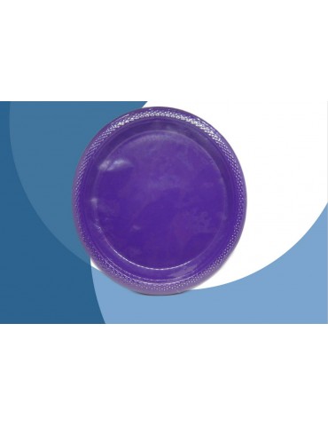 PLATO PLASTICO AMSCAN MORADO 7" C/20PZ 7103