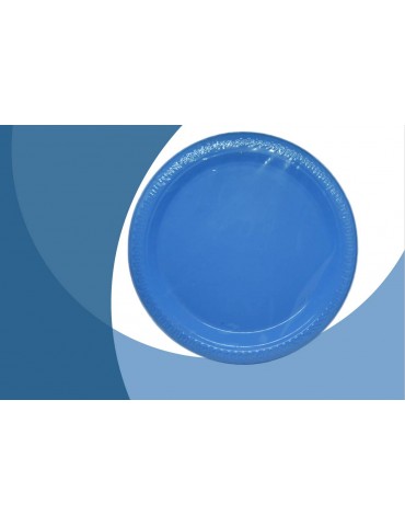 PLATO PLASTICO AMSCAN AZUL CARIBE 7" C/20PZ 7103