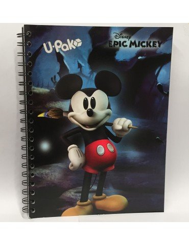 CUADERNO DIPAK PROF. COMBATE  EPIC MICKEY 5MM     X/24***