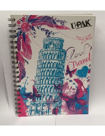 CUADERNO DIPAK PROF. COMBATE LOVE CORAZON TRAVEL 5MM     X/24