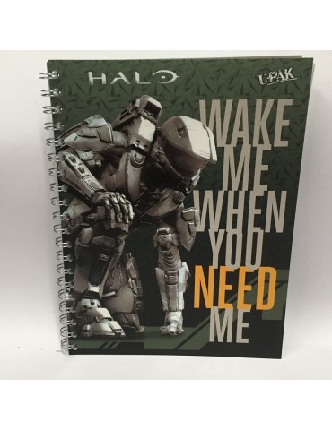CUADERNO DIPAK PROF. GLADIADOR HALO WARRIORS 7MM       X/24