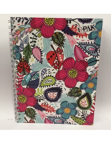 CUADERNO DIPAK PROF. GLADIADOR FLORES SUMMER 5MM       X/24