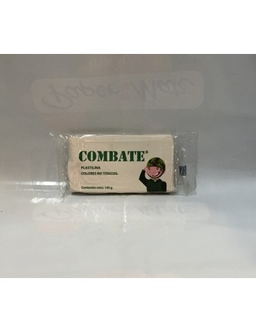 PLASTILINA COMBATE BLANCA BARRA     X/100