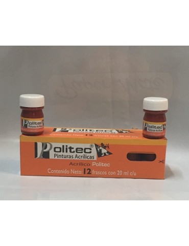 PINTURA POLITEC ROJO OXIDO 305 20ML C/12PZ