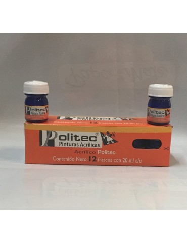 PINTURA POLITEC AZUL COBALTO 310 20ML C/12PZ