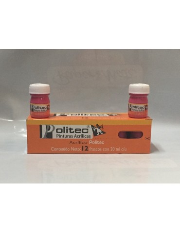 PINTURA POLITEC ROSA MEXICANO 337 20ML C/12PZ