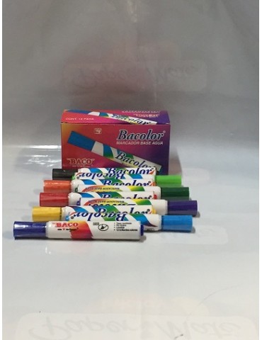 MARCADOR BACOLORS MORADO C/12PZ     X/24