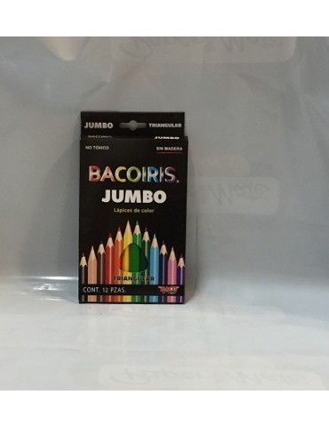COLORES BACOIRIS JUMBO TRIANG.C/12 LARGOS     X/50