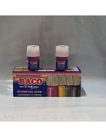 PINTURA BACO ROJO CARMESI 56 C/10PZ     X/20