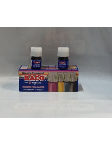 PINTURA BACO NEGRO MARFIL 73-A C/10PZ     X/20