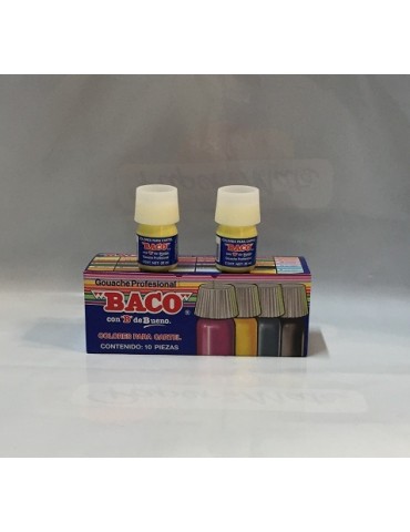PINTURA BACO AMARILLO PASTEL 80 C/10PZ     X/20