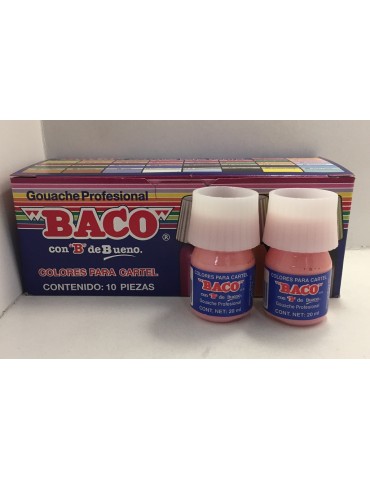 PINTURA BACO ROSA PASTEL 82 C/10PZ     X/20