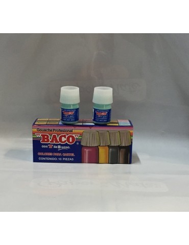 PINTURA BACO VERDE PASTEL 85 C/10PZ     X/20
