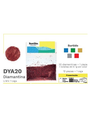 DIAMANTINA BARRILITO SOBRES C/20PZ DYA20       X/24