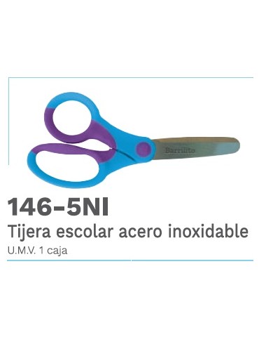 TIJERA BARRILITO ESCOLAR 146-5NI ZURDA   S/24    X/288