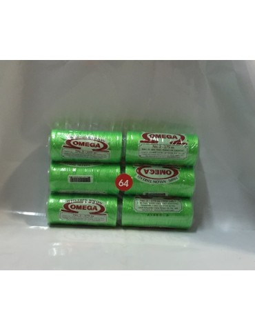 HILO NYLON OMEGA  64 VERDE FOSFORESCENTE