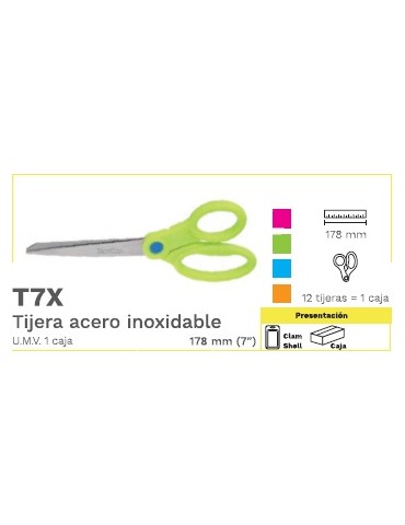 TIJERA BARRILITO OFICI-COSTURA T7X   S/12    X/144