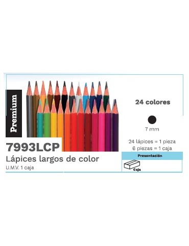 COLORES BARRILITO PREMUIM 24 LARGOS 7993LCP     X/72