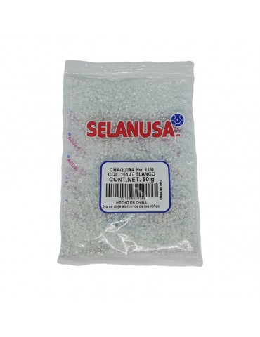 CHAQUIRA SELANUSA 11/0 IT BLANCO 50GRS PZA X/20