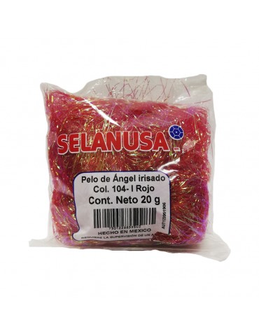 PELO DE ANGEL SELANUSA IRISADO ROJO 20GRS