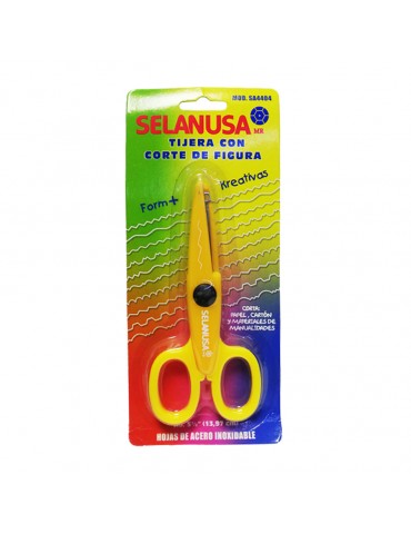 TIJERA DE FIGURA SEDERIA K-DIENTES BLC/1PZ