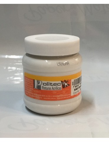 PINTURA POLITEC ACRILICA BLANCO TITANIO 301 250ML  X/12