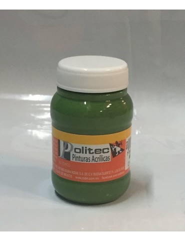 PINTURA POLITEC ACRILICA VERDE HOJA 328 100ML  X/36
