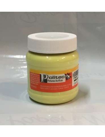 PINTURA POLITEC ACRILICA AMARILLO PASTEL 329 250ML  X/12