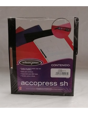 FOLDER C/BROCHE ACCO WILSONJONES T/C NEGRO C/10PZ P3912   X/9