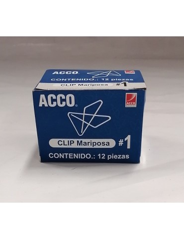 CLIP ACCO MARIPOSA 1 C/12PZ  P1710   X/120