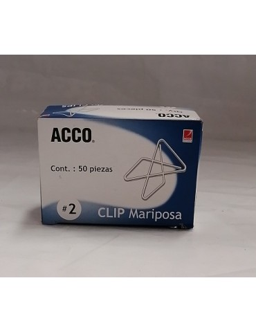 CLIP ACCO MARIPOSA 2 C/50PZ  P1720    X/100