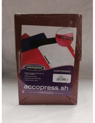 FOLDER C/BROCHE ACCO WILSONJONES T/OF CAOBA  C/10PZ     X/14