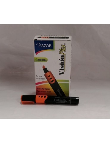 MARCATEXTO VISION PLUS NARANJA C/12PZ     X/12